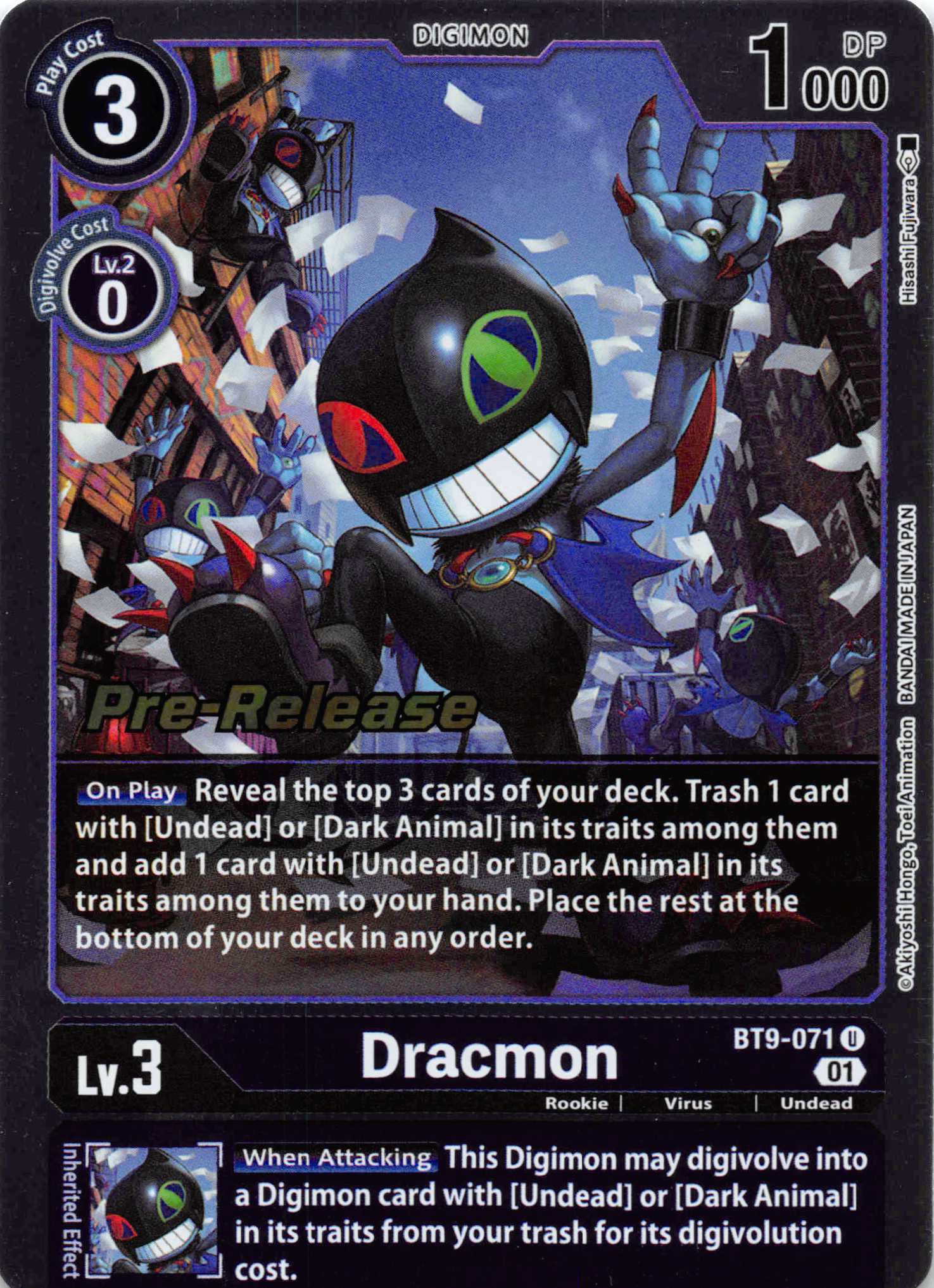 Dracmon [BT9-071] [X Record Pre-Release Cards] Foil