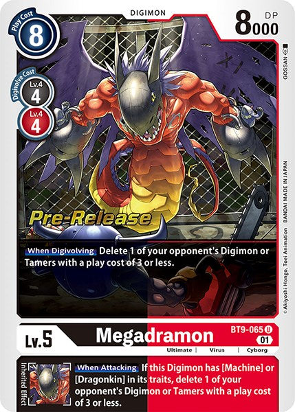 Megadramon [BT9-065] [X Record Pre-Release Cards] Normal