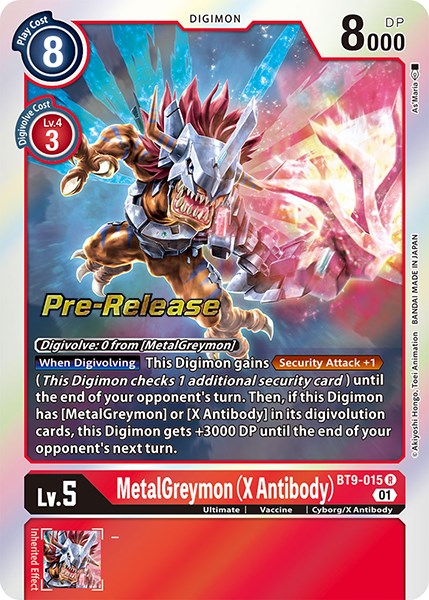 MetalGreymon (X Antibody) [BT9-015] [X Record Pre-Release Cards] Normal