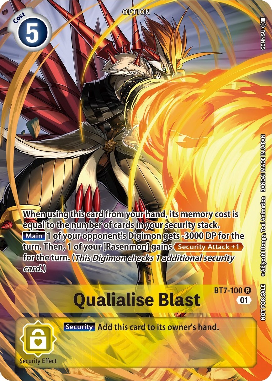 Qualialise Blast (Summer 2022 Dash Pack) [BT7-100] [Next Adventure] Foil