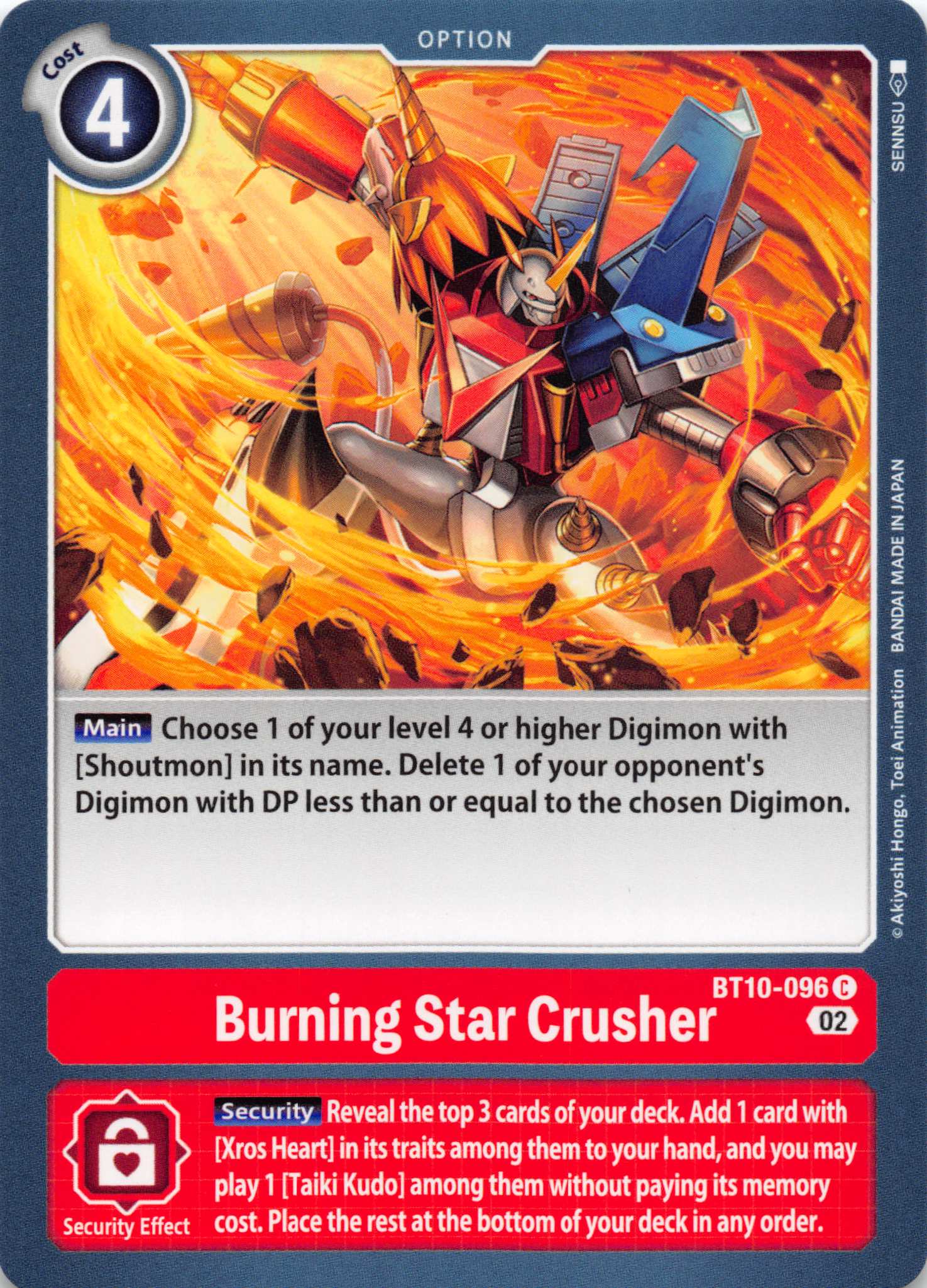 Burning Star Crusher [BT10-096] [Xros Encounter] Normal