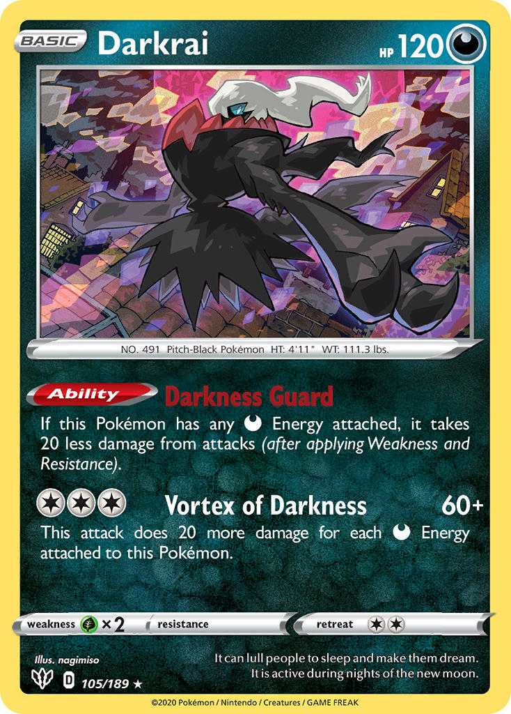 Darkrai (105/189) [Sword & Shield: Darkness Ablaze]