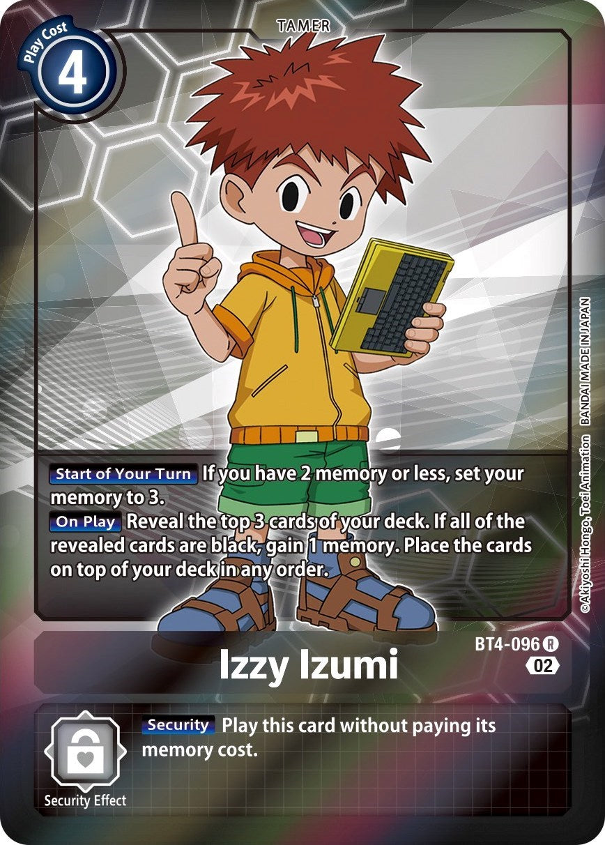 Izzy Izumi (Alternate Art) [BT4-096] [Starter Deck 13: Ragnaloardmon] Foil