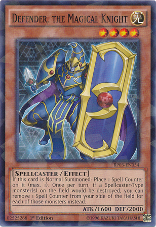 Defender, The Magical Knight [BP03-EN054] Shatterfoil Rare - Duel Kingdom