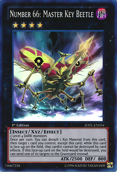 Number 66: Master Key Beetle [JOTL-EN054] Super Rare - Duel Kingdom