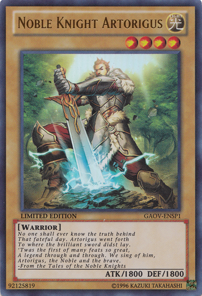 Noble Knight Artorigus (GAOV-ENSP1) [GAOV-ENSP1] Ultra Rare - Duel Kingdom