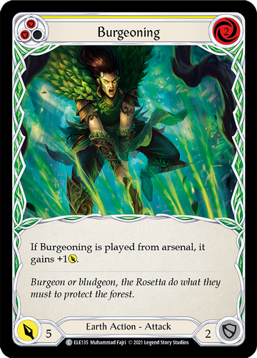 Burgeoning (Yellow) [ELE135] 1st Edition Normal - Duel Kingdom