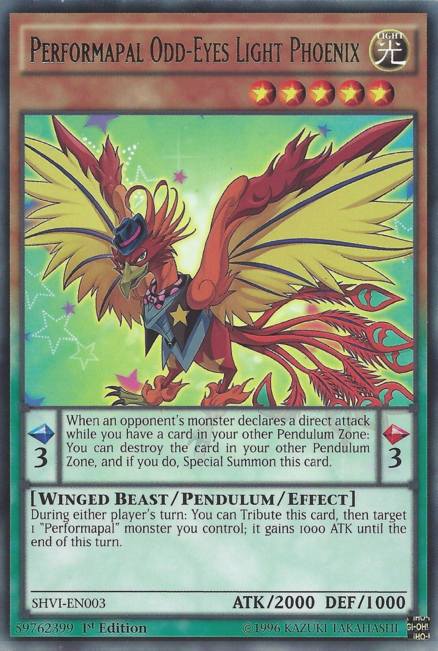 Performapal Odd-Eyes Light Phoenix [SHVI-EN003] Rare - Duel Kingdom