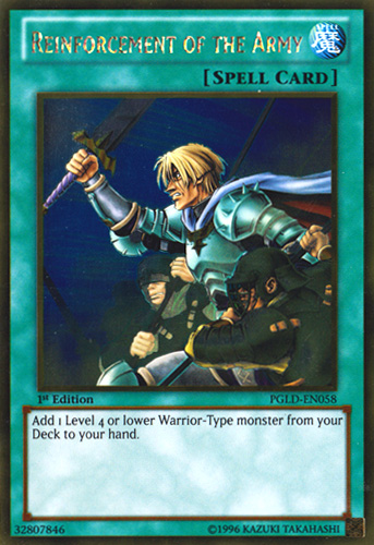 Reinforcement of the Army [PGLD-EN058] Gold Rare - Duel Kingdom