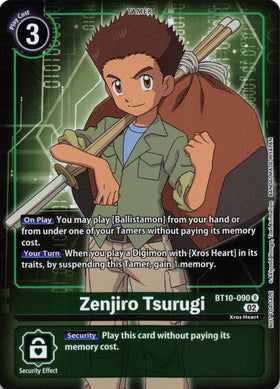 Zenjiro Tsurugi (Box Topper) [BT10-090] [Xros Encounter] Foil