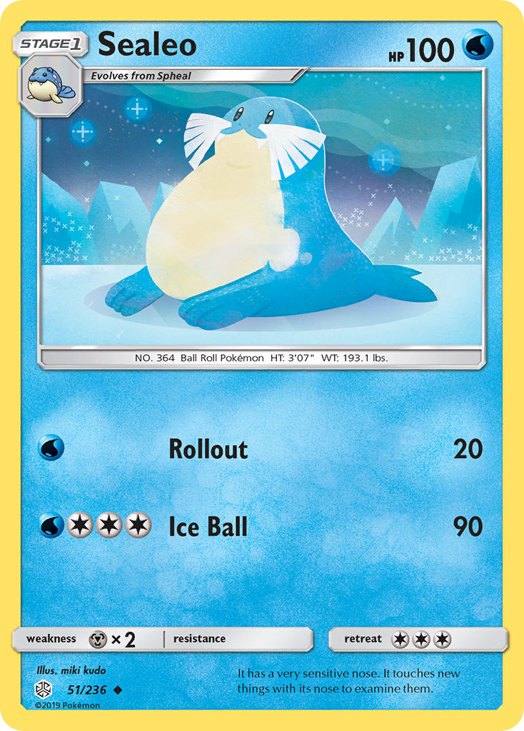 Sealeo (51/236) [Sun & Moon: Cosmic Eclipse] - Duel Kingdom