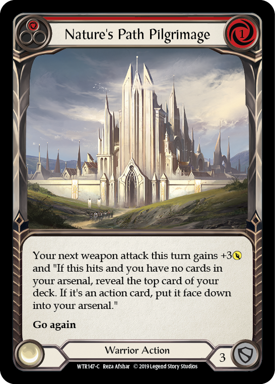 Nature's Path Pilgrimage (Red) [WTR147-C] Alpha Print Rainbow Foil - Duel Kingdom