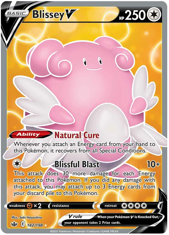 Blissey V (182/198) [Sword & Shield: Chilling Reign] - Duel Kingdom