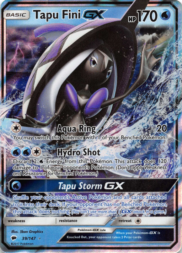 Tapu Fini GX (039/147) [Sun & Moon: Burning Shadows]