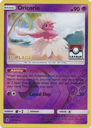 Oricorio (55/145) (League Promo 1st Place) [Sun & Moon: Guardians Rising] - Duel Kingdom