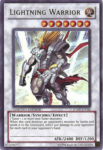 Lightning Warrior [JUMP-EN046] Ultra Rare - Duel Kingdom