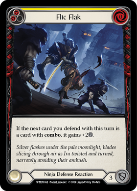 Flic Flak (Yellow) [WTR093-R] Alpha Print Rainbow Foil - Duel Kingdom