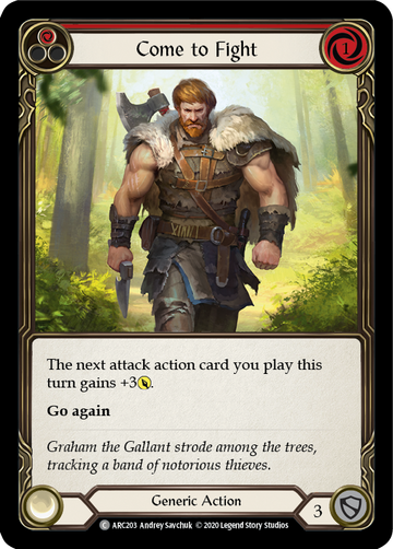 Come to Fight (Red) [ARC203] Unlimited Rainbow Foil - Duel Kingdom