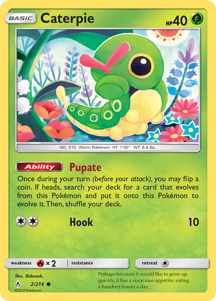 Caterpie (2/214) [Sun & Moon: Unbroken Bonds] - Duel Kingdom