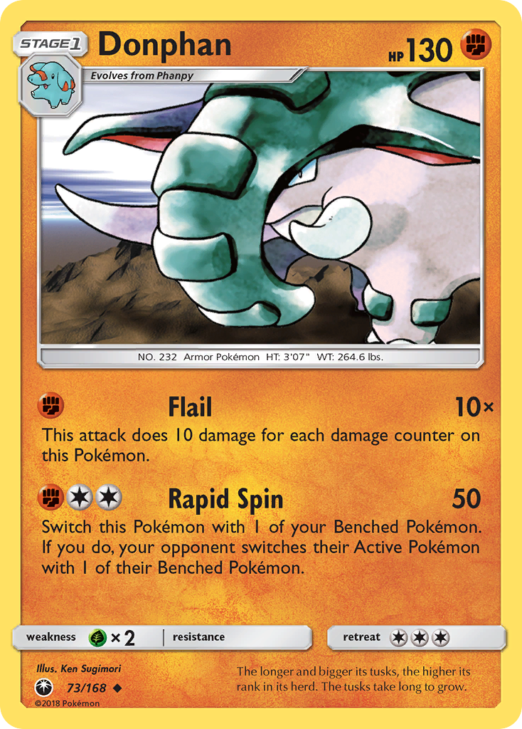 Donphan (73/168) [Sun & Moon: Celestial Storm] - Duel Kingdom