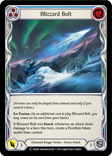 Blizzard Bolt (Blue) [U-ELE046] Unlimited Normal - Duel Kingdom