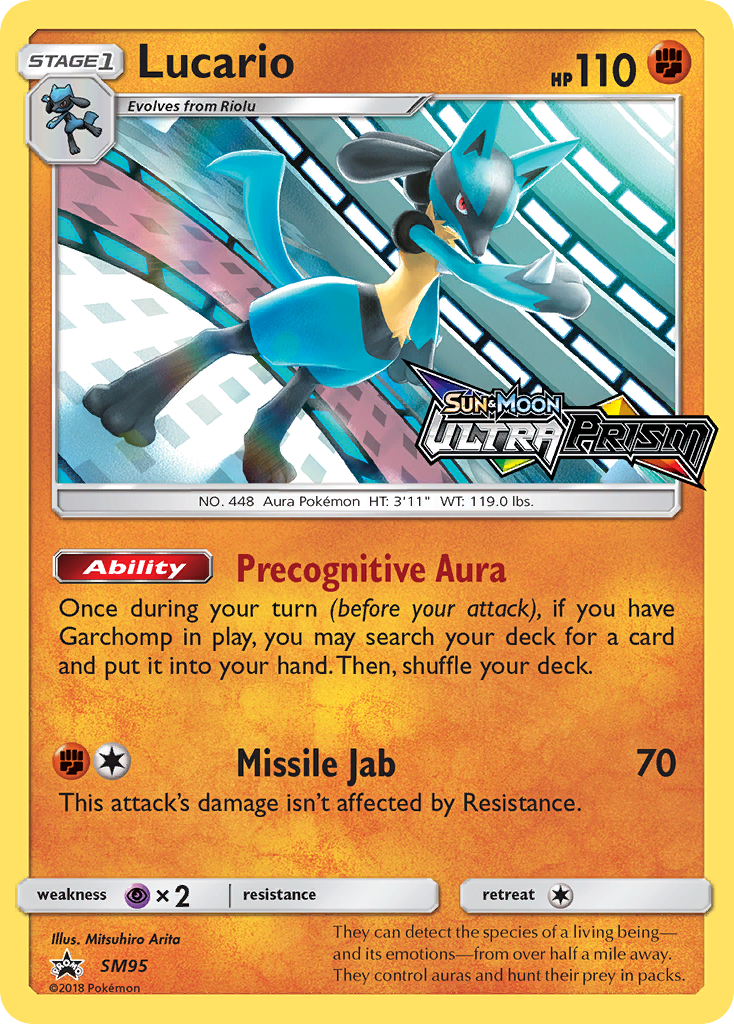 Lucario (SM95) (Prerelease Promo) [Sun & Moon: Black Star Promos] - Duel Kingdom