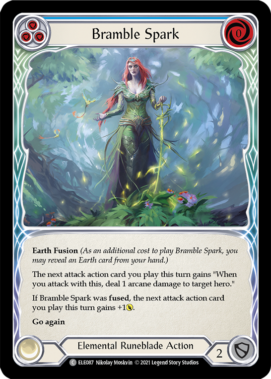 Bramble Spark (Blue) [ELE087] 1st Edition Normal - Duel Kingdom