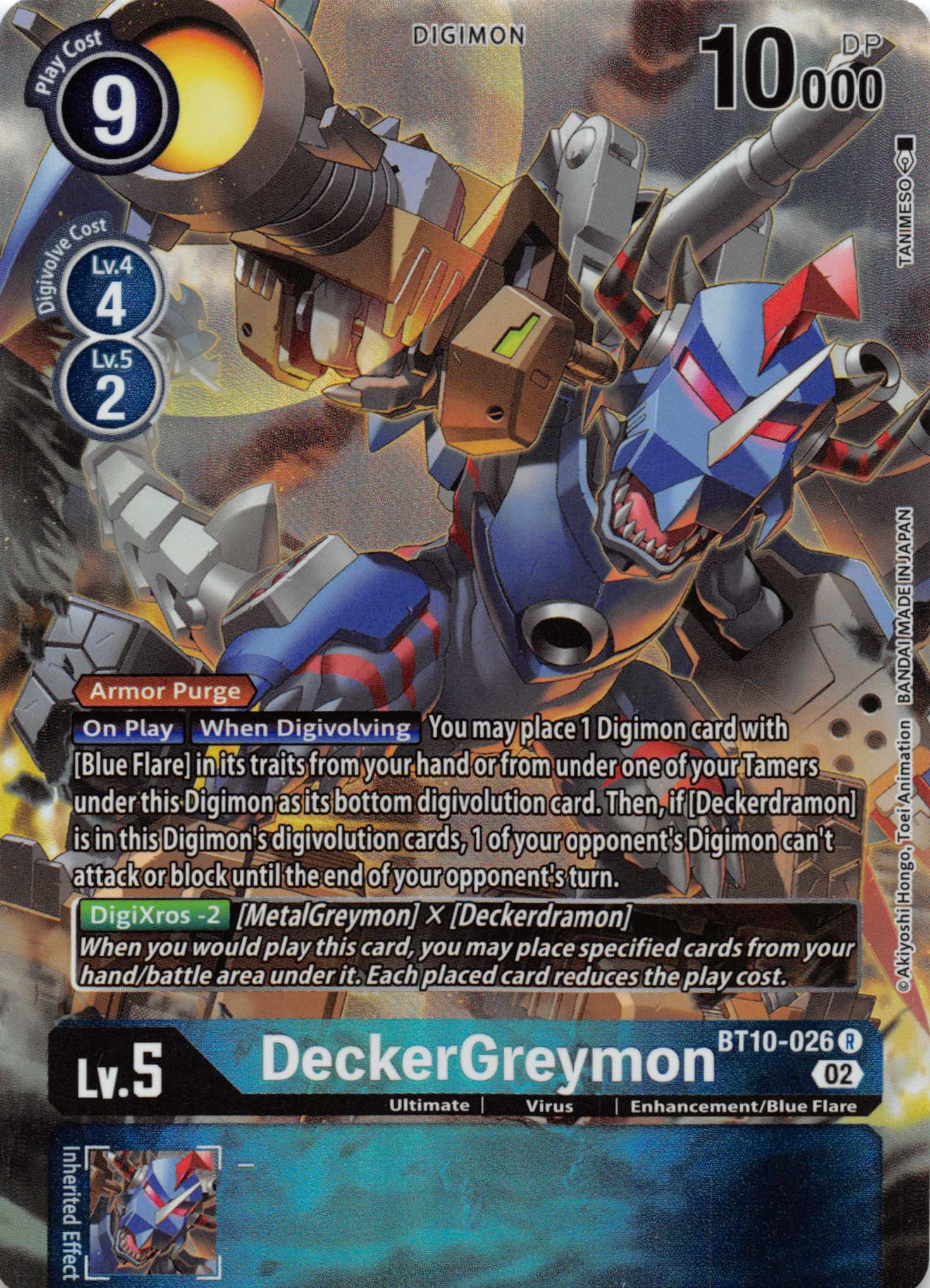 DeckerGreymon (Alternate Art) [BT10-026] [Xros Encounter] Foil