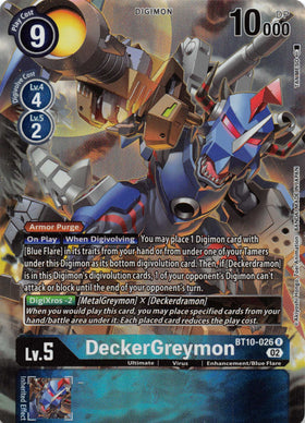 DeckerGreymon (Alternate Art) [BT10-026] [Xros Encounter] Foil