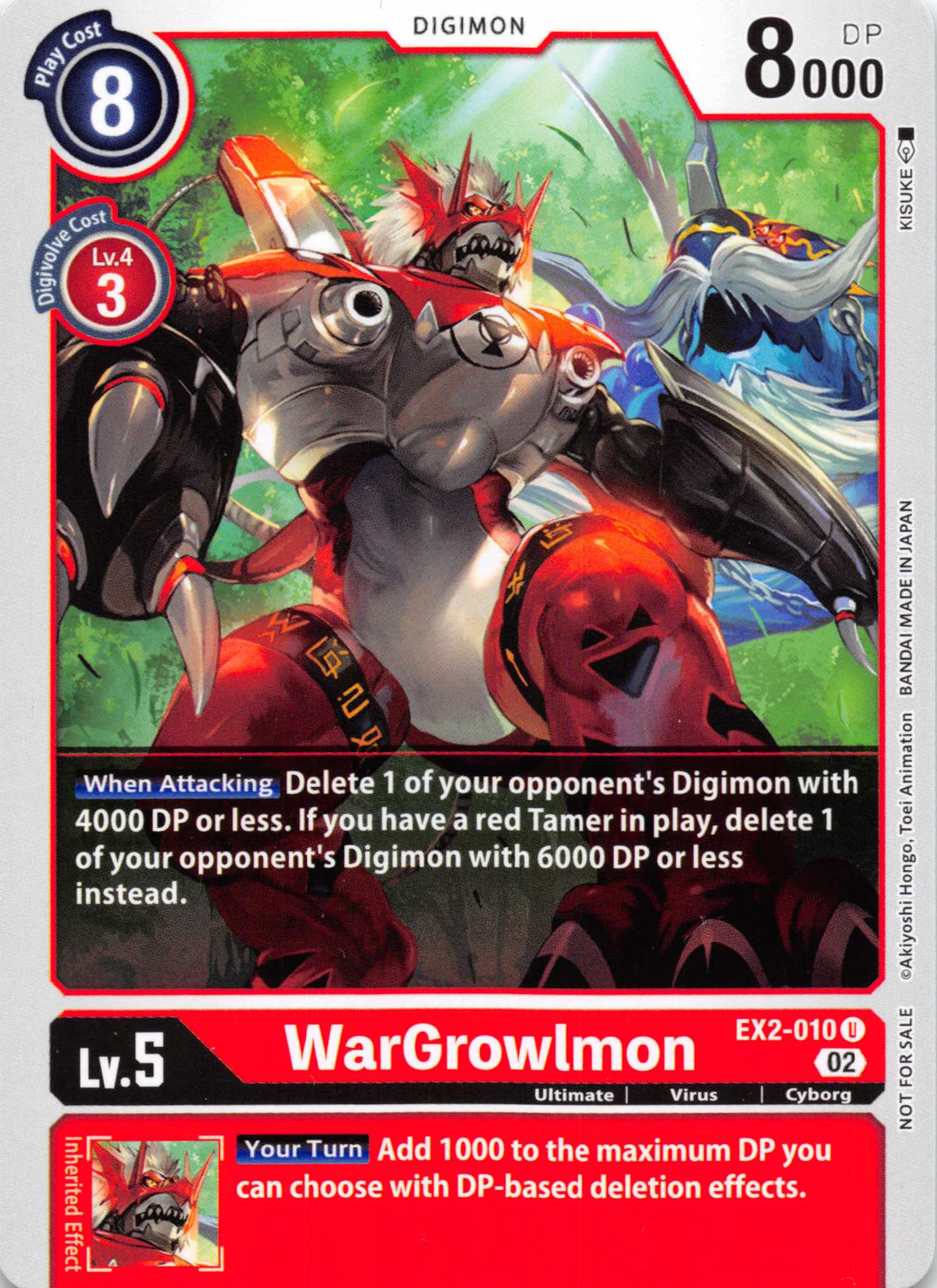 WarGrowlmon - EX2-010 (Tamer Party Vol. 6 Promo) [EX2-010] [Digital Hazard] Normal