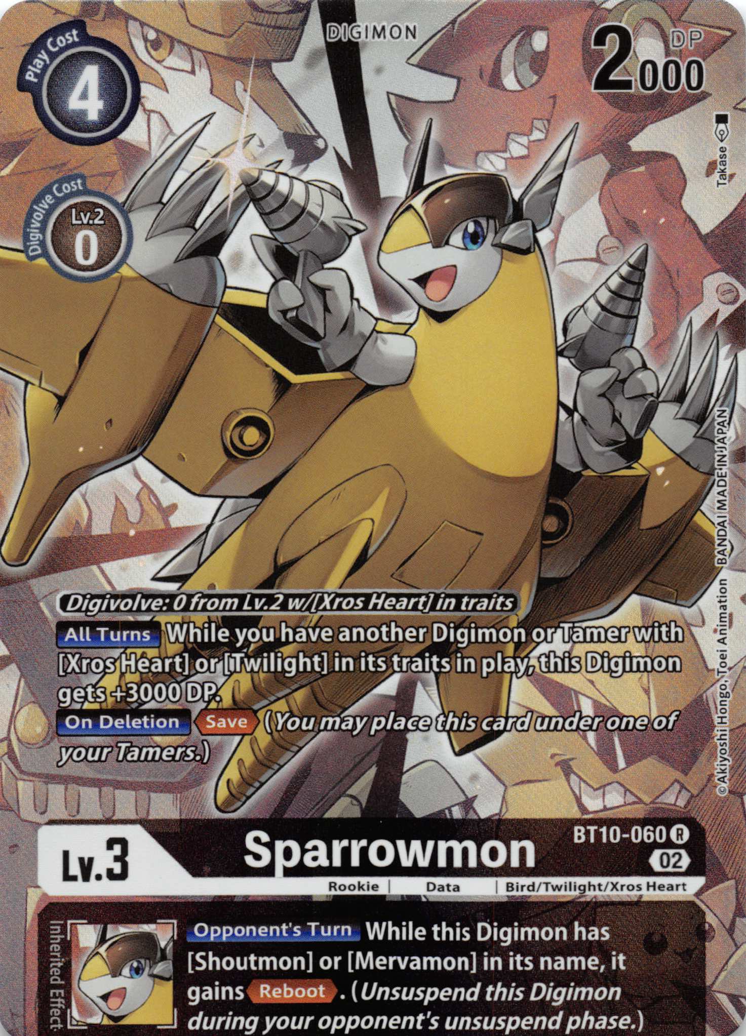 Sparrowmon (Alternate Art) [BT10-060] [Xros Encounter] Foil