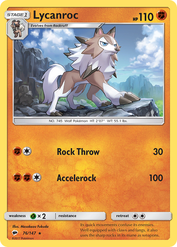 Lycanroc (76/147) [Sun & Moon: Burning Shadows] - Duel Kingdom