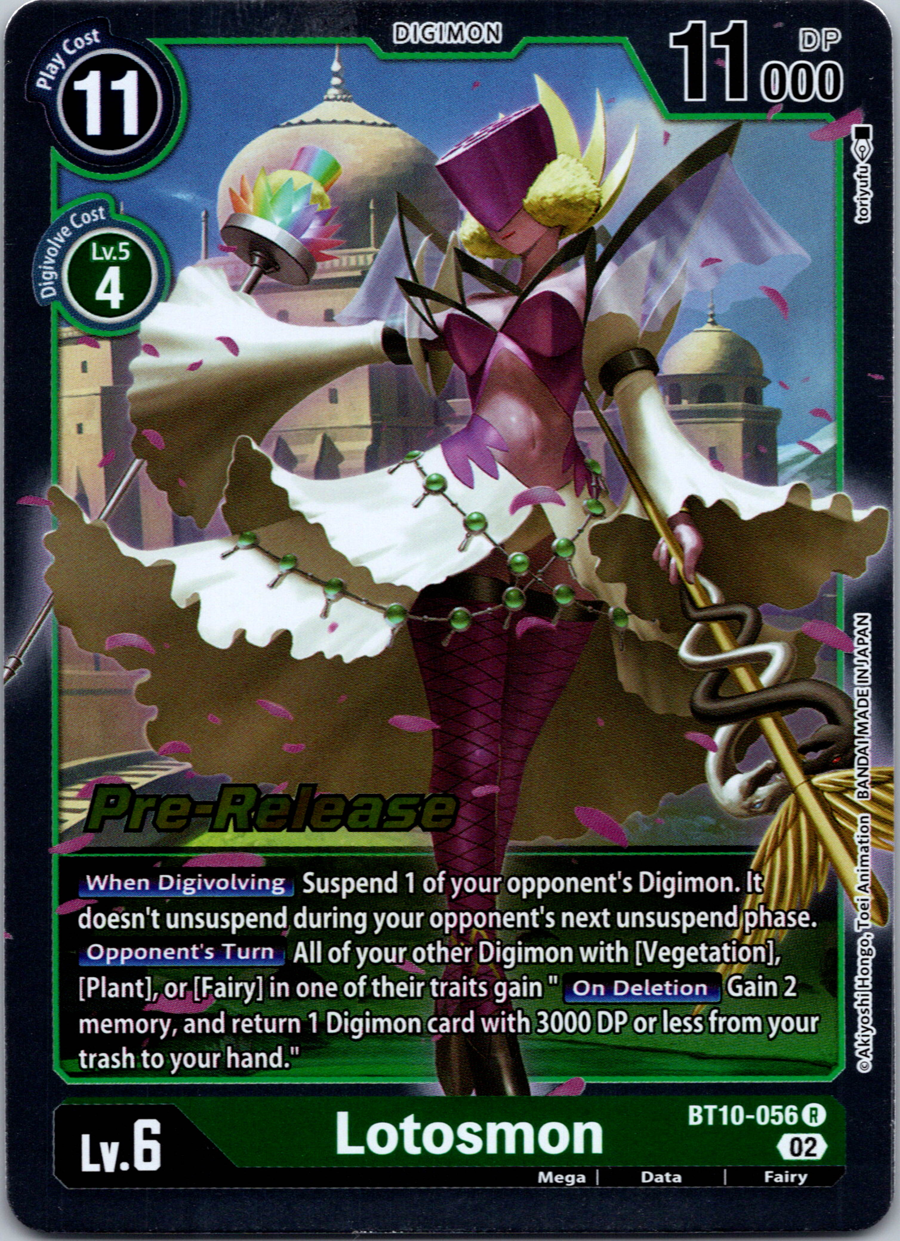 Lotosmon [BT10-056] [Xros Encounter Pre-Release Cards] Foil