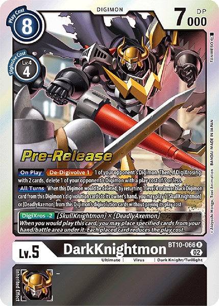 DarkKnightmon [BT10-066] [Xros Encounter Pre-Release Cards] Normal