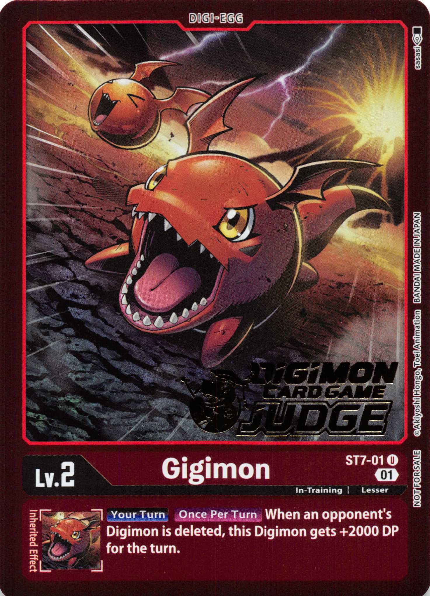 Gigimon (Judge Pack 2) [ST7-01] [Starter Deck 07: Gallantmon] Foil