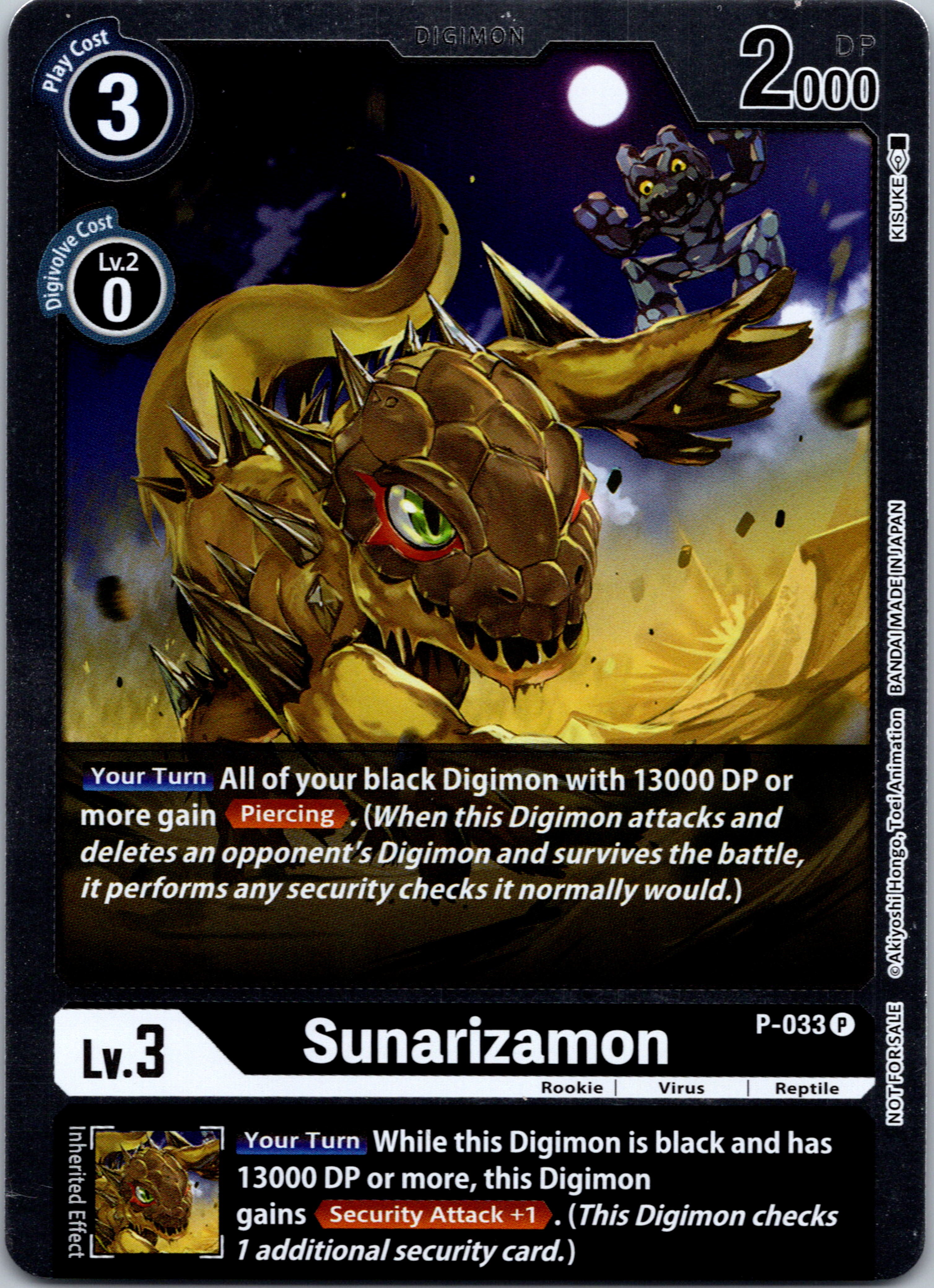 Sunarizamon (Gift Box 2022) [P-033] [Digimon Promotion Cards] Foil