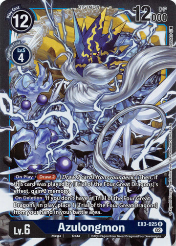 Azulongmon [EX3-025] [Draconic Roar] Foil