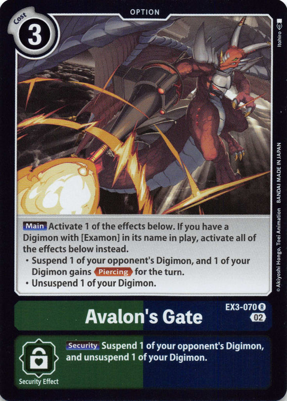 Avalon's Gate [EX3-070-R] [Draconic Roar] Foil