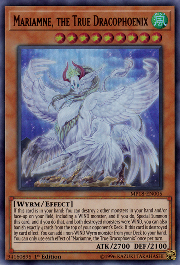 Mariamne, the True Dracophoenix [MP18-EN005] Ultra Rare - Duel Kingdom