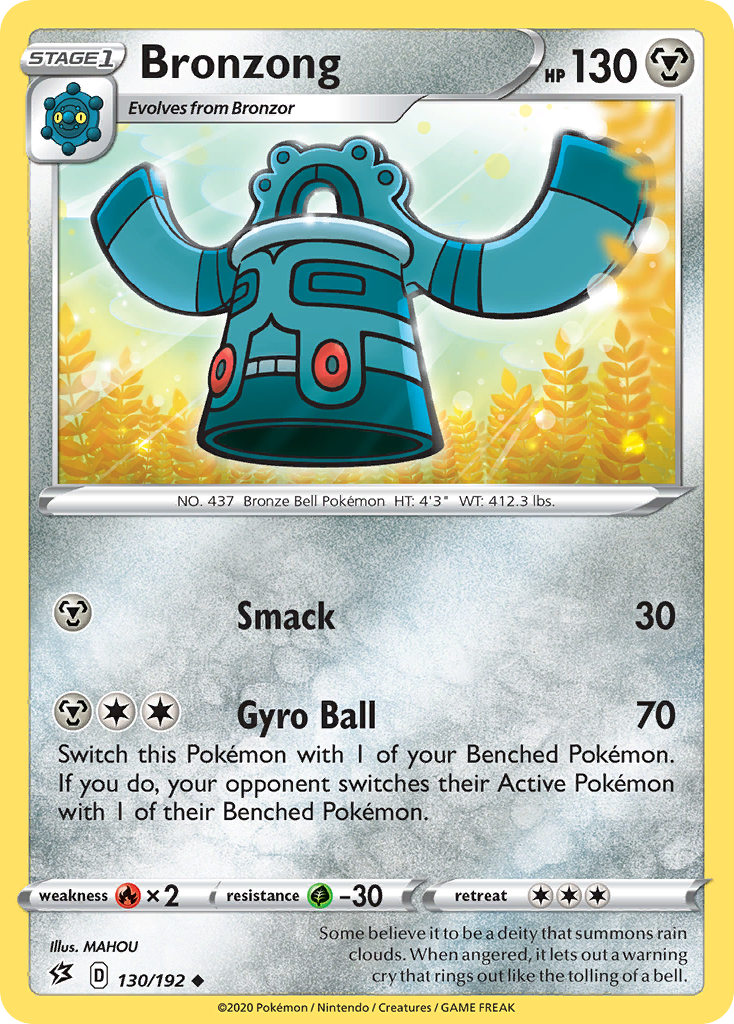 Bronzong (130/192) [Sword & Shield: Rebel Clash] - Duel Kingdom