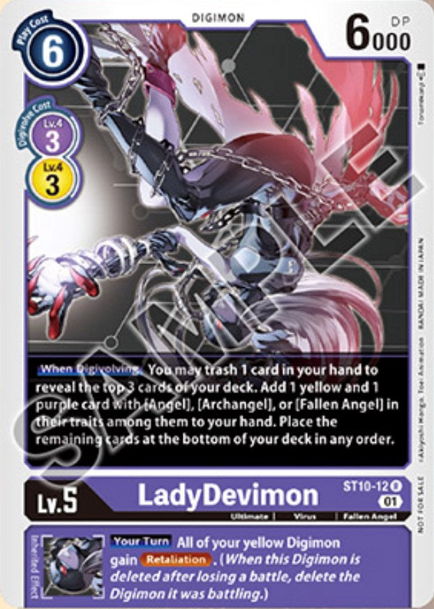 LadyDevimon (Tamer Goods Set Angewomon & LadyDevimon) [ST10-12] [Starter Deck 10: Parallel World Tactician] Foil