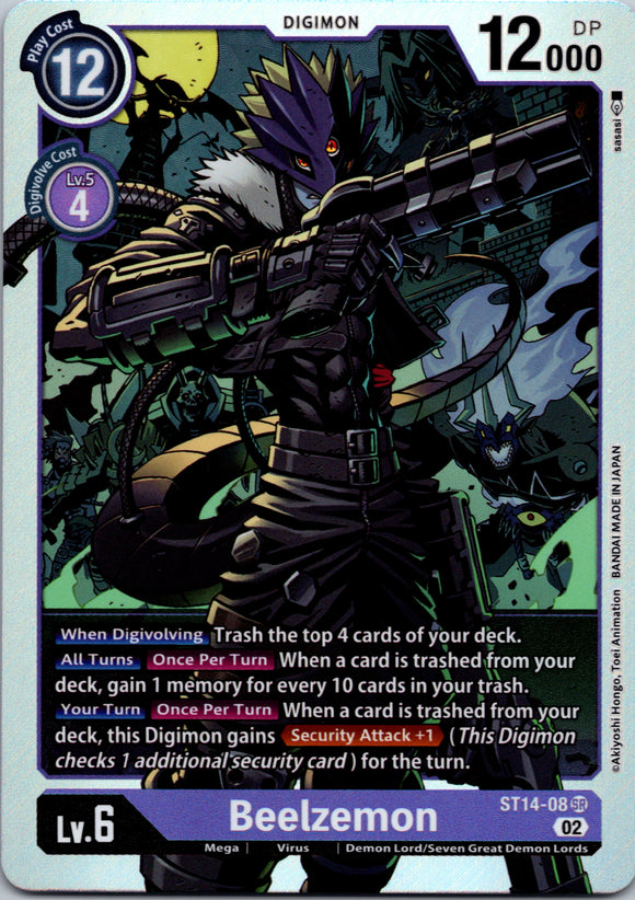 Beelzemon [ST14-08] [Starter Deck 14: Beelzemon Advanced Deck Set] Foil