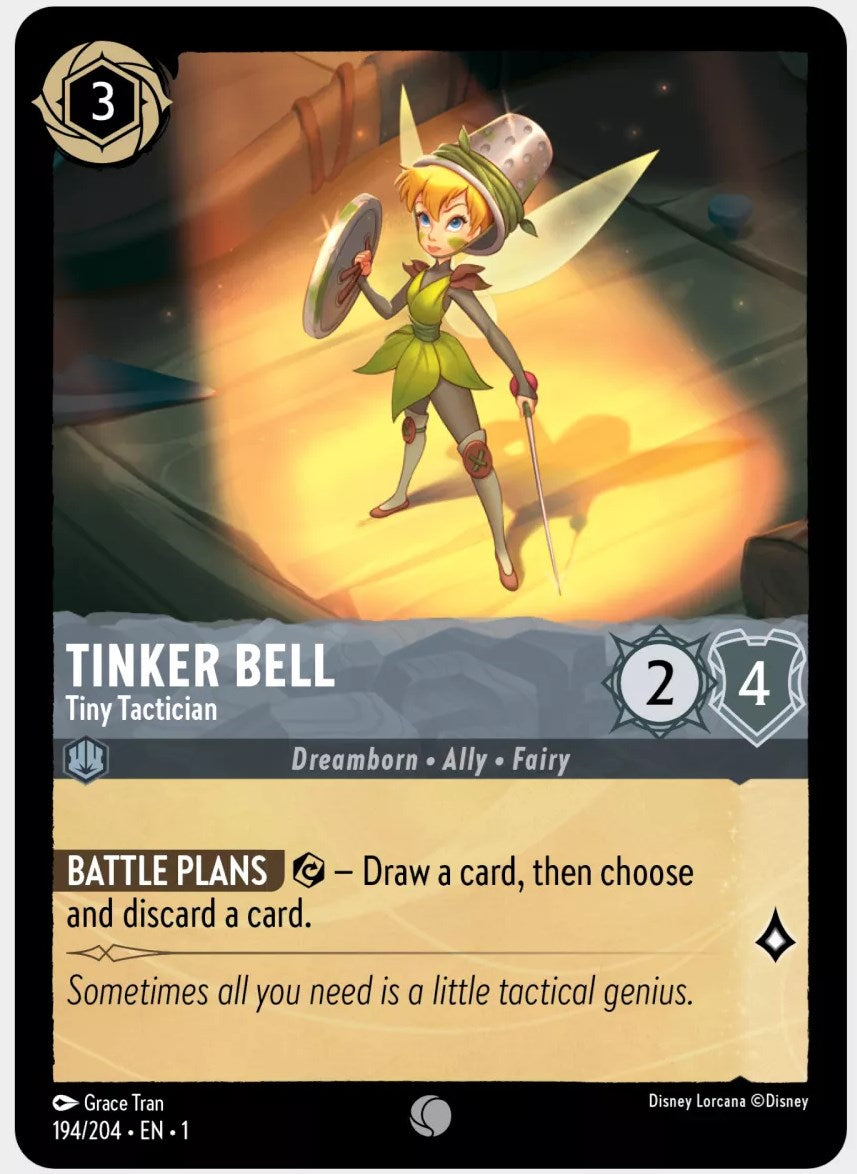 Tinker Bell - Tiny Tactician 194/204 (The First Chapter) Cold Foil