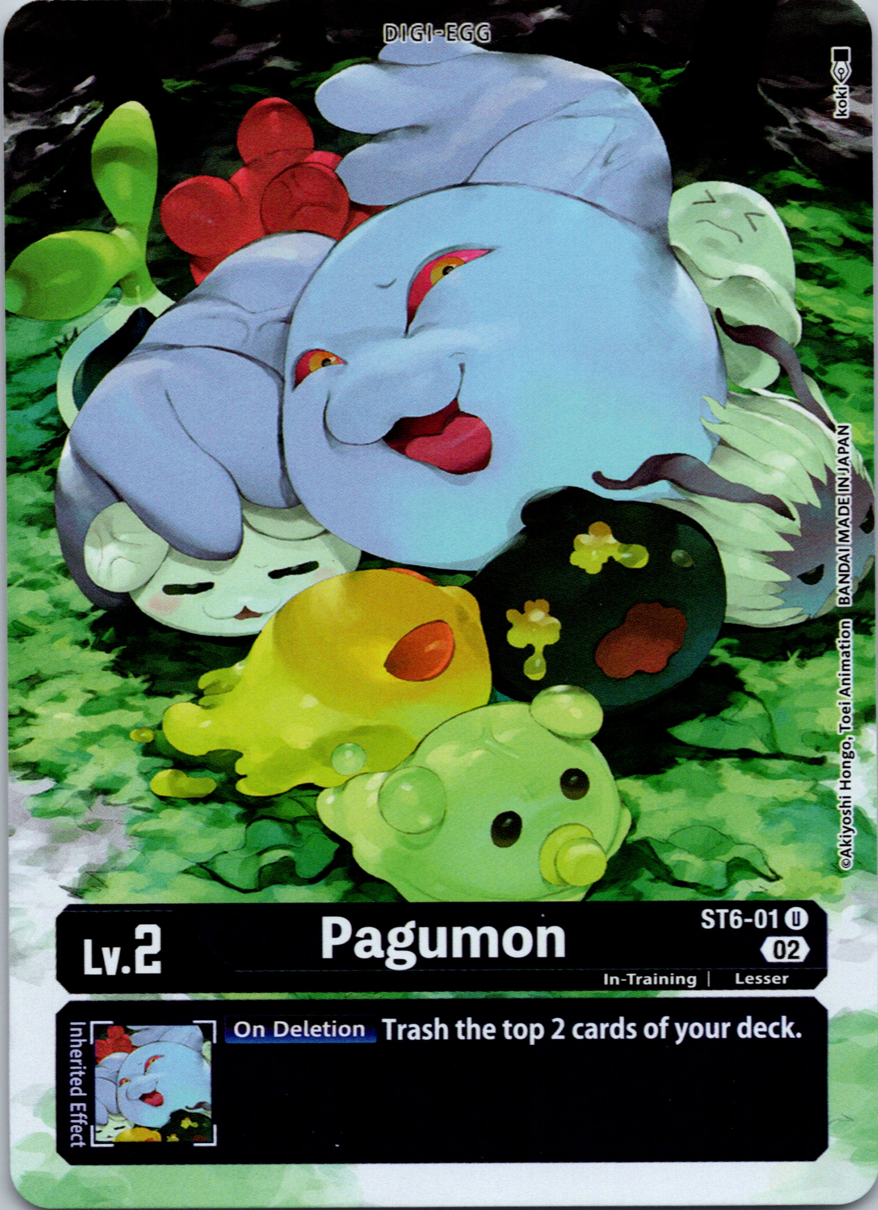 Pagumon (Alternate Art) [ST6-01] [Starter Deck 14: Beelzemon Advanced Deck Set] Foil