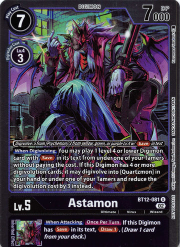 Astamon (Box Topper) [BT12-081] [Across Time] Foil