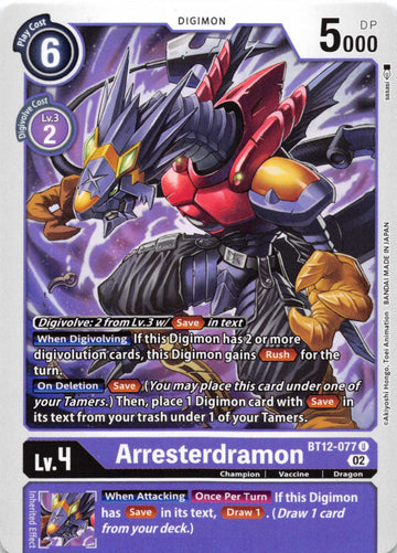 Arresterdramon [BT12-077] [Across Time] Normal