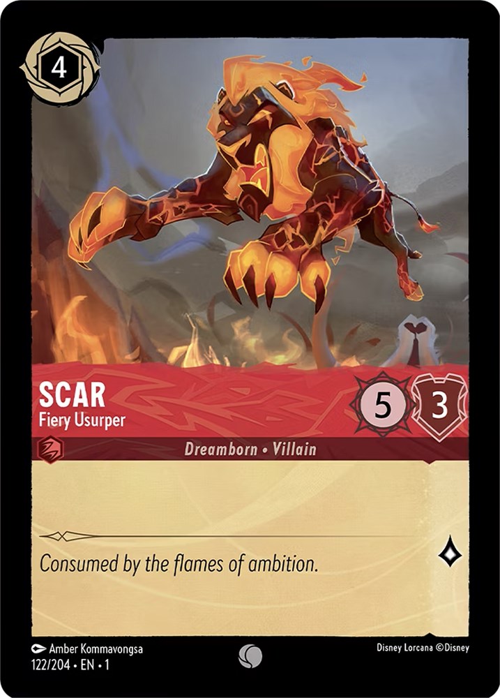 Scar - Fiery Usurper 122/204 (The First Chapter) Cold Foil