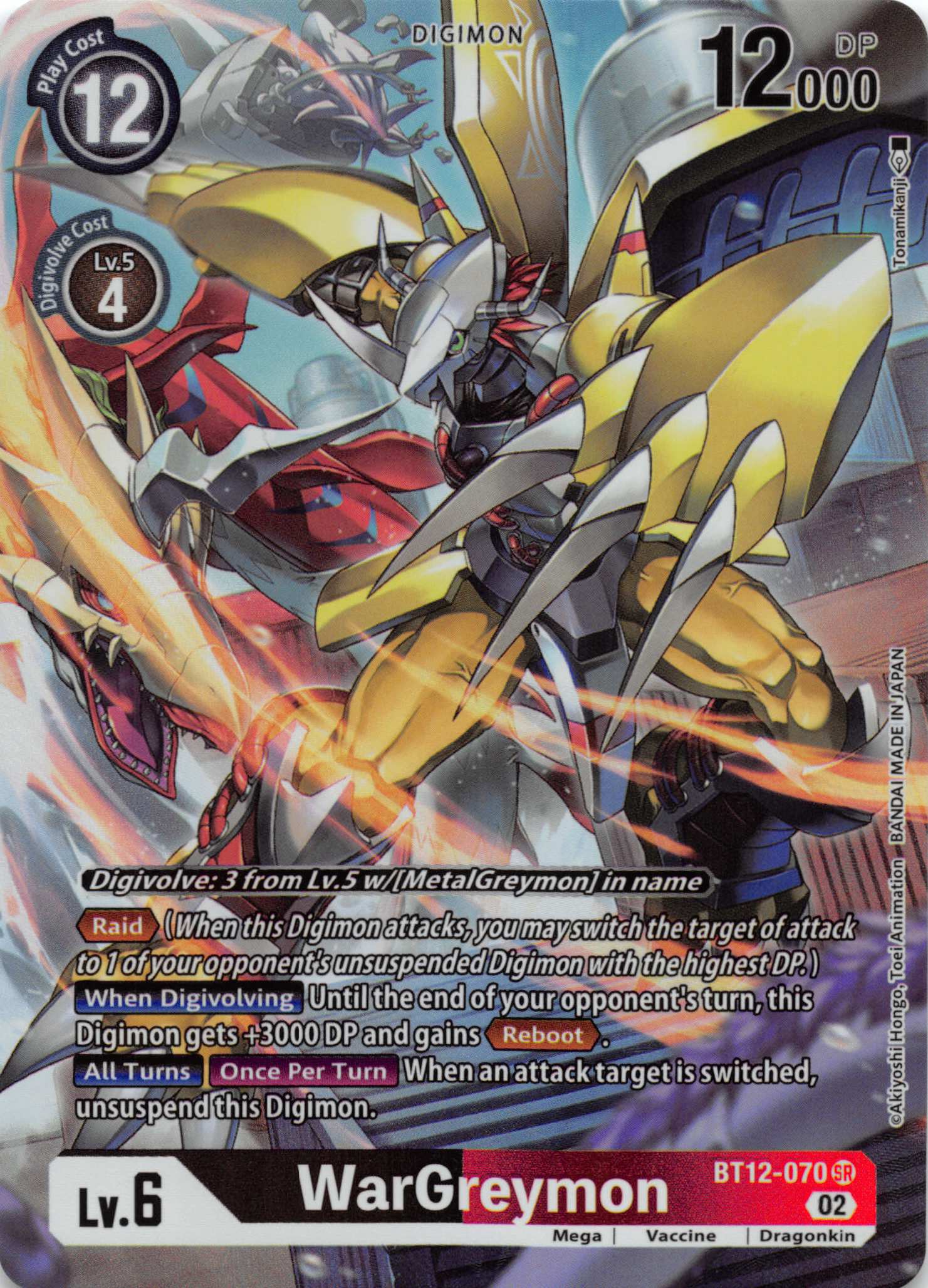 WarGreymon (Alternate Art) [BT12-070] [Across Time] Foil