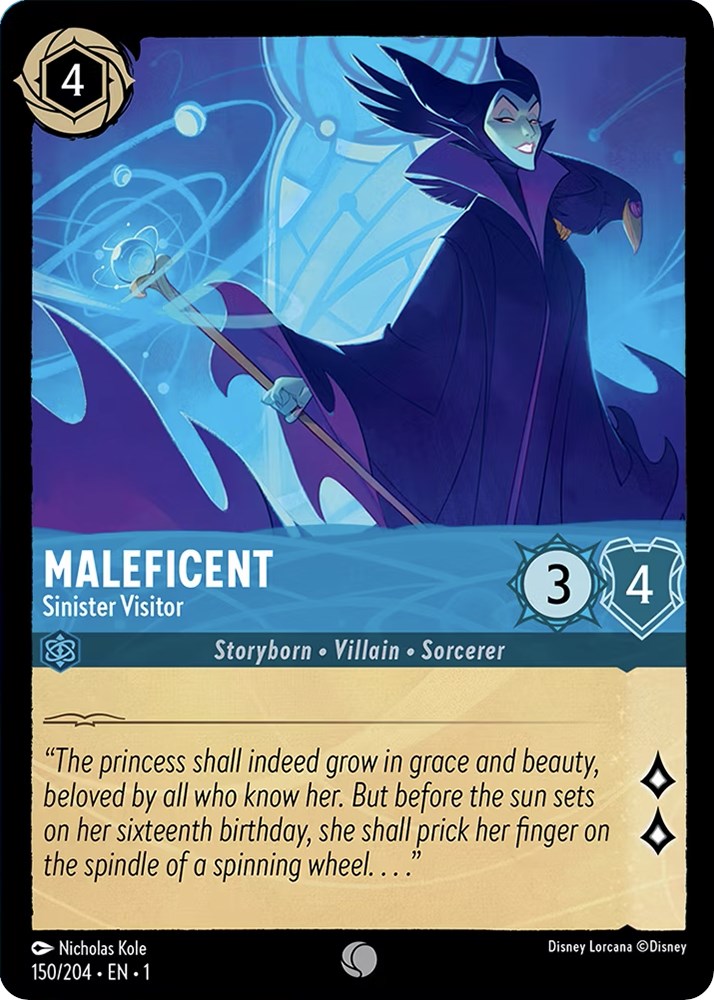 Maleficent - Sinister Visitor 150/204 (The First Chapter) Cold Foil