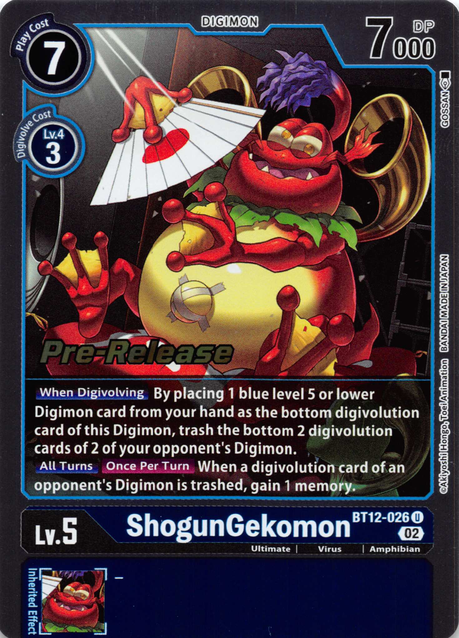 ShogunGekomon [BT12-026] [Across Time Pre-Release Cards] Normal